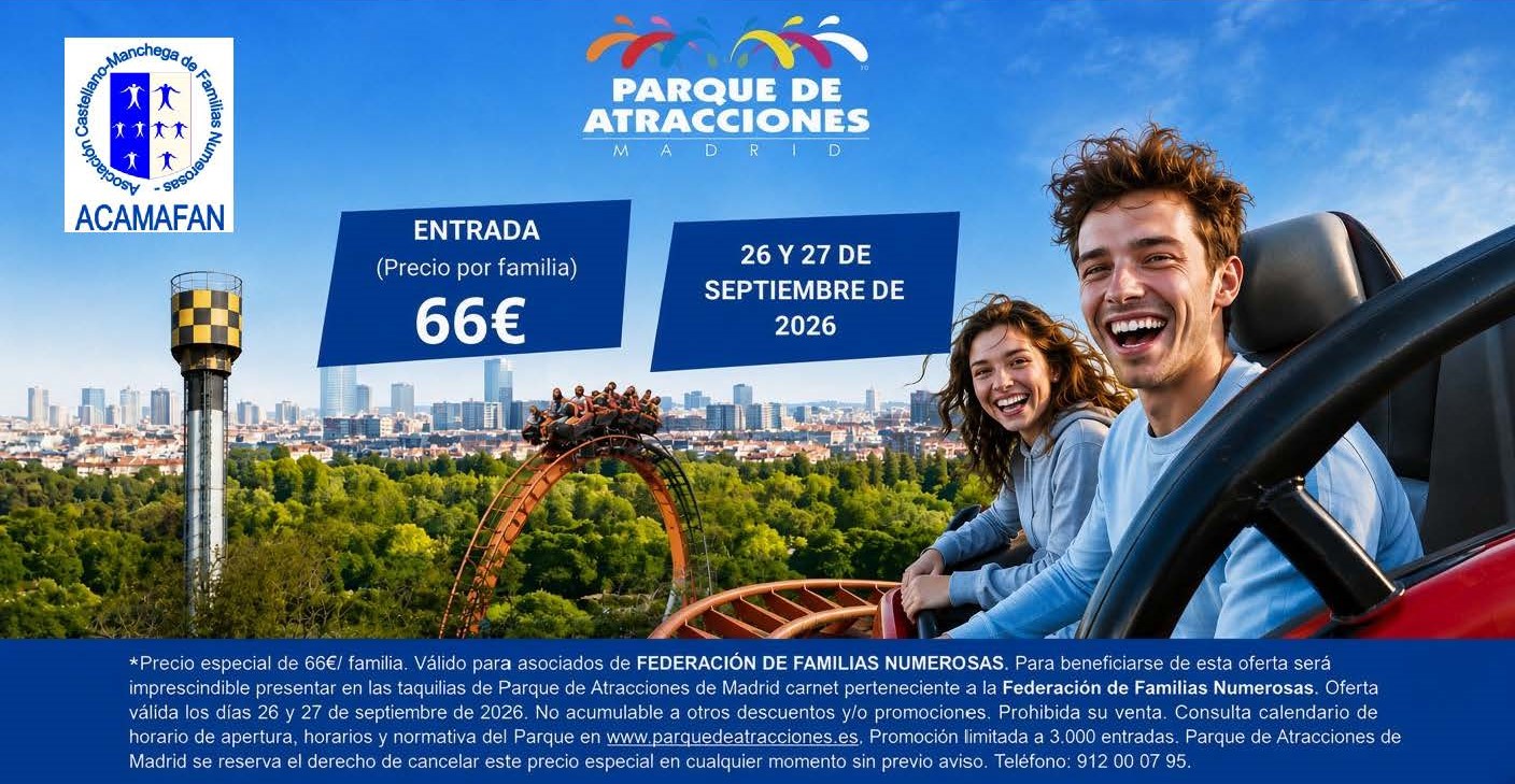 Jornadas familiares en el Parque de Atracciones de Madrid Jornadas familiares en el Parque de Atracciones de Madrid